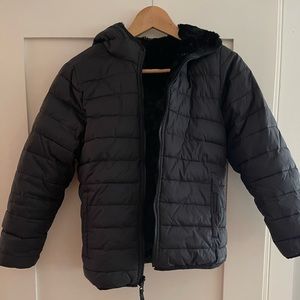 Like-New Lands End Girls Reversible Winter Jacket